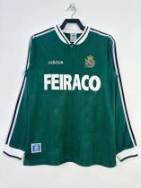 99-00 Deportivo La Coruna Away Long Sleeve Retro Jersey/99-00拉科鲁尼亚客场长袖