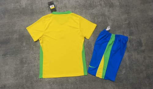 2025 Brazil Home Kids Kit/2025巴西主场童装