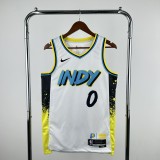 24-25 Indiana Pacers City Edition HALIBURTON #0 Jersey/24-25赛季步行者0号哈里伯顿