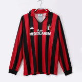 88-89 AC Milan Home Retro Long Sleeve Jersey/ 88-89AC米兰主场长袖