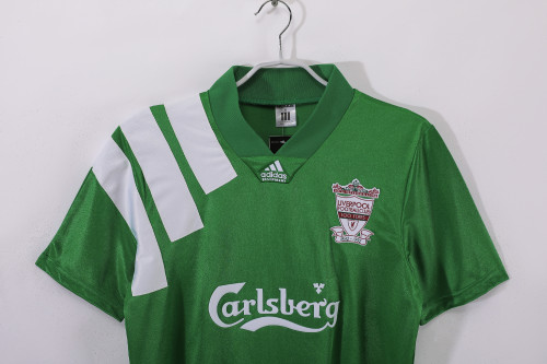 92-93 Liverpool Away Green Retro Jersey/92-93利物浦客场