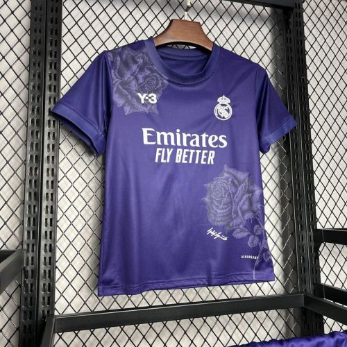 2024-25 Real Madrid  Y3 Rose Special Edition Purple Kids Kit