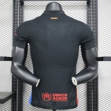 2024-25 Barcelona away black player version jersey(The player version is more slim fit, it is recommended to buy one size larger)