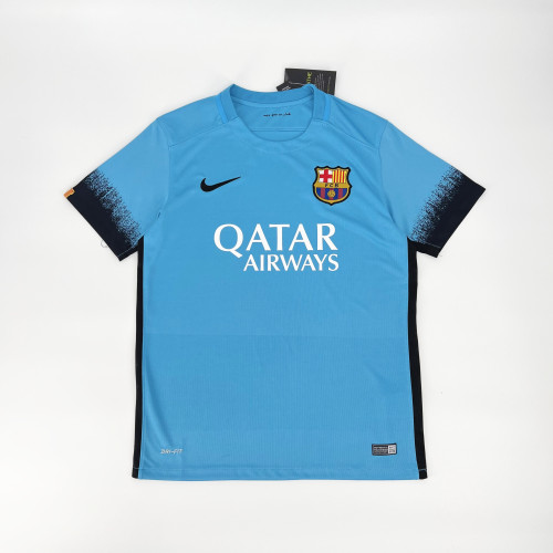 2015-16 Barcelona third away blue retro jersey