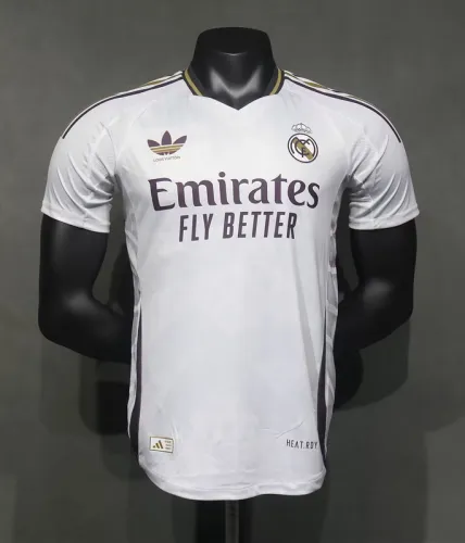 2024-25 Real Madrid white special player version jersey(The player version is more slim fit, it is recommended to buy one size larger)
