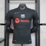2024-25 Barcelona away black player version jersey(The player version is more slim fit, it is recommended to buy one size larger)