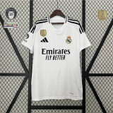 2024-25 Real Madrid home white soccer jersey