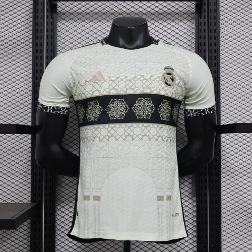 24-25 Real Madrid white special player version jersey(The player version is more slim fit, it is recommended to buy one size larger)