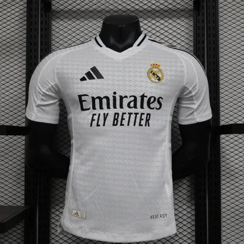 2024-25 Real Madrid home player version jersey(The player version is more slim fit, it is recommended to buy one size larger)