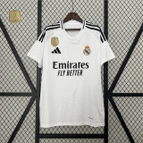 2024-25 Real Madrid home white soccer jersey