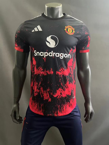 2024-25 Manchester United Red sea player version jersey(The player version is more slim fit, it is recommended to buy one size larger)