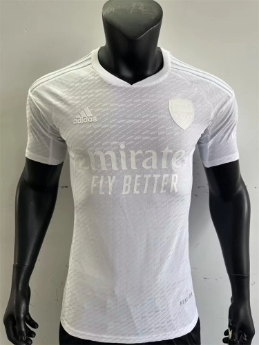 2023-24 Arsenal  white special edition player version jersey(The player version is more slim fit, it is recommended to buy one size larger)