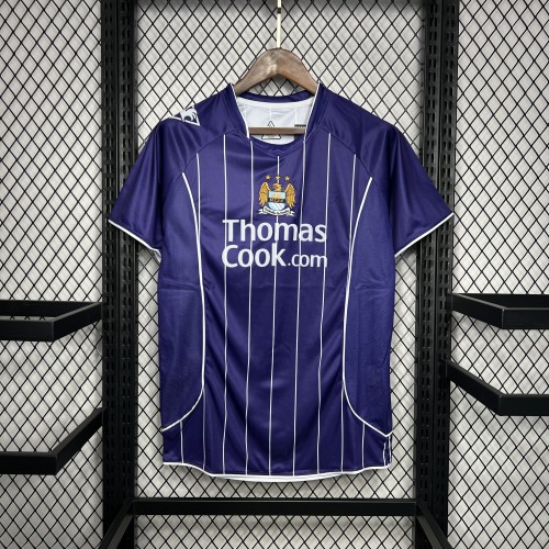 2007-08 Manchester City away retro soccer jersey