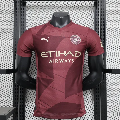 2024-25 Manchester City third away player version jersey(The player version is more slim fit, it is recommended to buy one size larger)