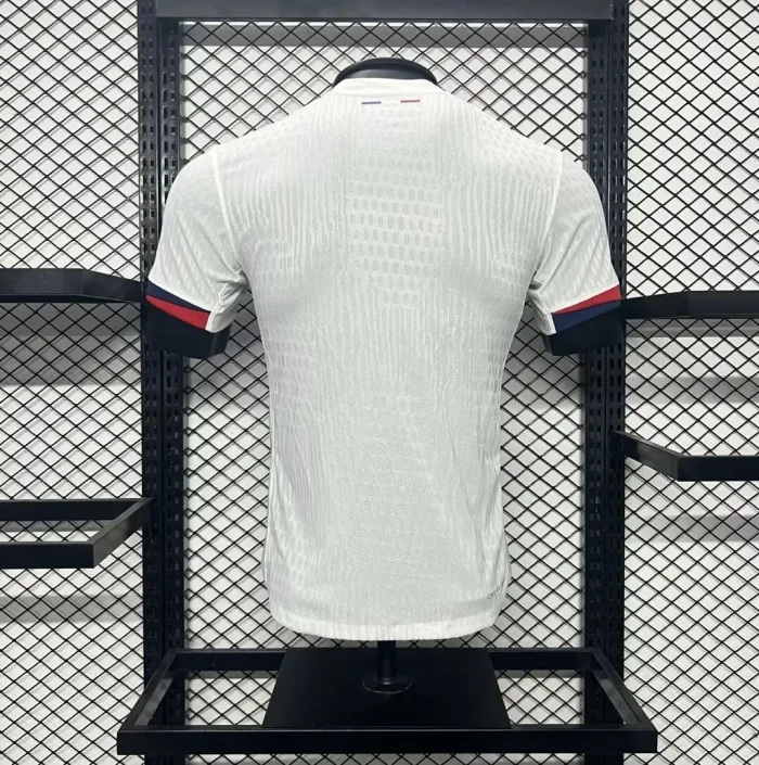 2024-25 paris saint away white player version(The player version is more slim fit, it is recommended to buy one size larger)