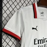 2024-25 AC Milan Away white kids kit