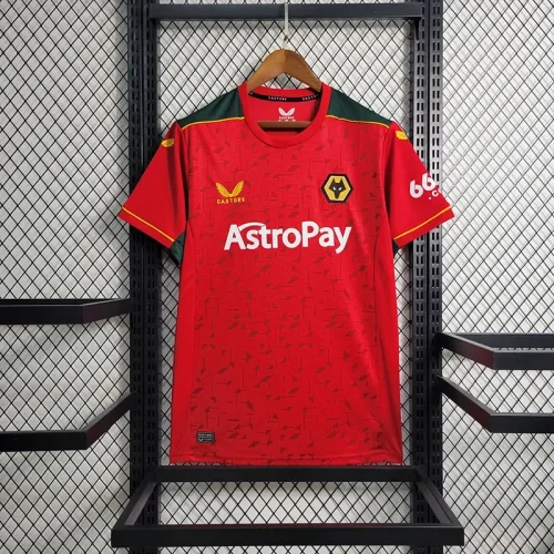 Wolves Red 2023-24 soccer jerseys