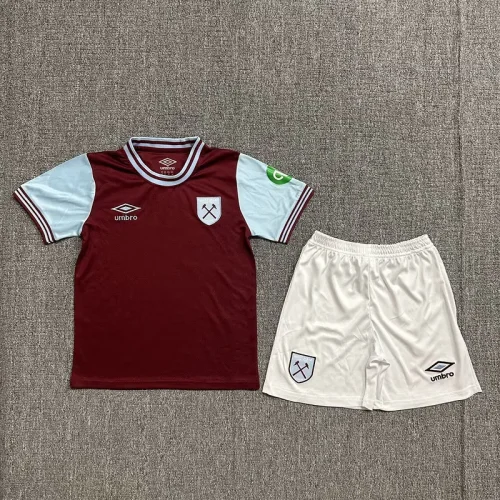 2024-25 West Ham home kids kit