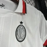 2024-25 AC Milan Away white kids kit
