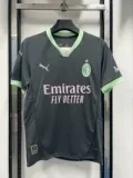 2024-25 AC Milan third away black jersey