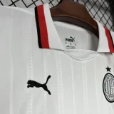 2024-25 AC Milan Away white kids kit