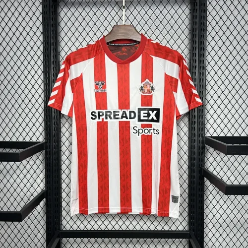 2024-25 Sunderland home soccer jersey
