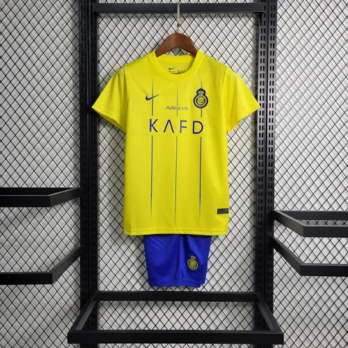 2023-24 Al-Nassr FC Home kids kit soccer jerseys
