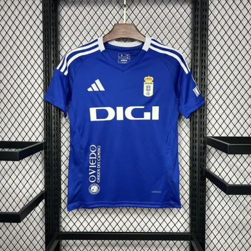 2024-25 Real Oviedo home soccer jersey