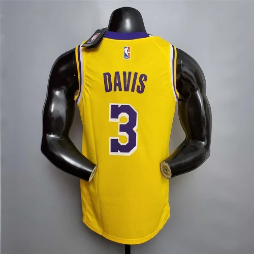 DAVIS #3 Lakers Round neck yellow