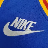 75th Anniversary Cuminga#00 Warriors Vintage Blue NBA Jersey