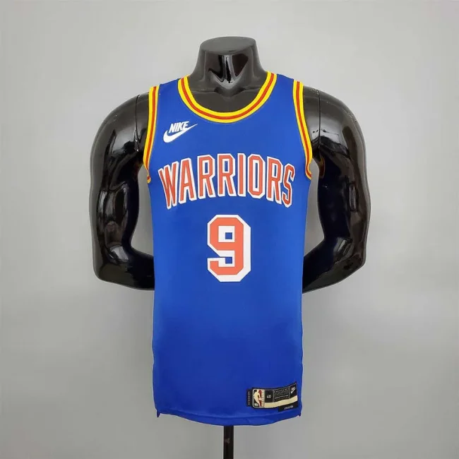75th Anniversary Iguodala #9 Warriors Retro Edition Blue