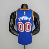 75th Anniversary Cuminga#00 Warriors Vintage Blue NBA Jersey