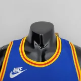 75th Anniversary Cuminga#00 Warriors Vintage Blue NBA Jersey