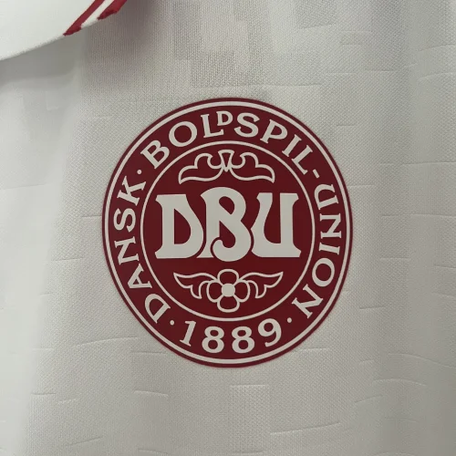 2024 Denmark away white soccer jersey