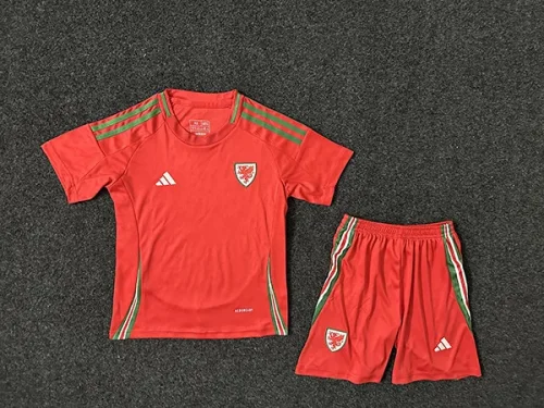 2024 Wales home red kids kit