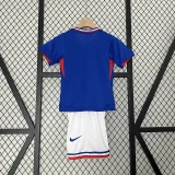 2024-25 France home kids soccer jerseys