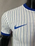 2024 France away white player version(The player version is more slim fit, it is recommended to buy one size larger)