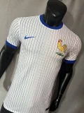 2024 France away white player version(The player version is more slim fit, it is recommended to buy one size larger)