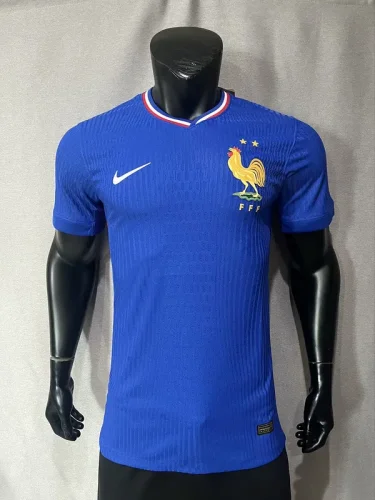 2024 France home player version(The player version is more slim fit, it is recommended to buy one size larger)