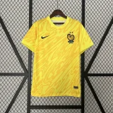 2024 France Yellow Goalkeeper Jersey
