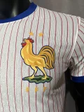 2024 France away white player version(The player version is more slim fit, it is recommended to buy one size larger)