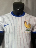 2024 France away white player version(The player version is more slim fit, it is recommended to buy one size larger)