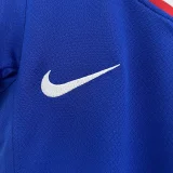 2024-25 France home kids soccer jerseys