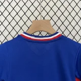 2024-25 France home kids soccer jerseys