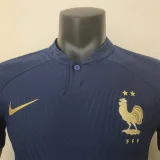 2022 France royal blue player version (The player version is more slim fit, it is recommended to buy one size larger)
