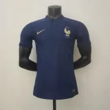 2022 France royal blue player version (The player version is more slim fit, it is recommended to buy one size larger)