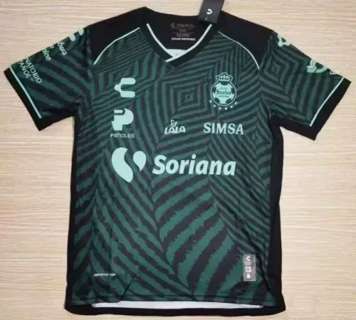 santos laguna 2024-25 away green