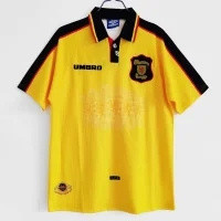 1996-98 Scottish away yellow retro jersey
