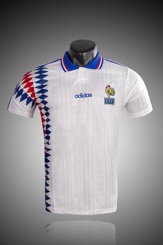 1994 France away white retro jersey