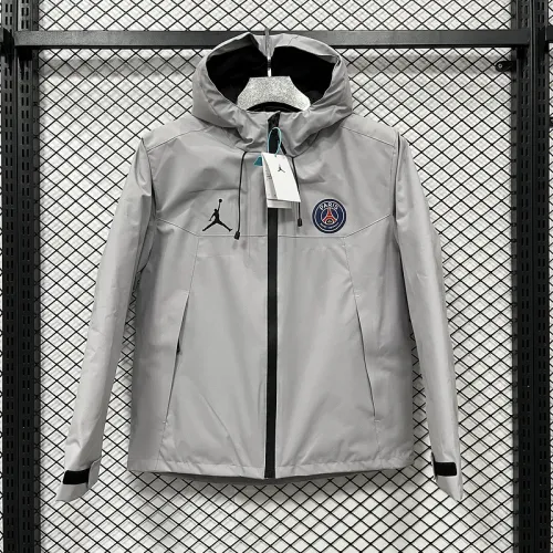 2024-25 Paris Saint Germain   Gray Cotton Jacket